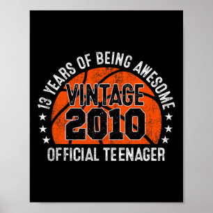 Poster Magnifique depuis 2010 Anniversaire Vintage 2010 O