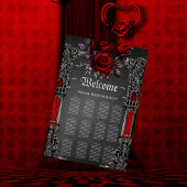 Poster Magnifique design mariage gothique foncé.