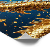 Poster Magnifique dragon d'or (Coin)