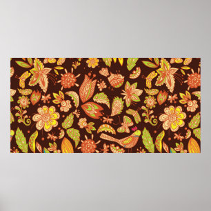 Poster Magnifique fond naturel sans couture, illustration