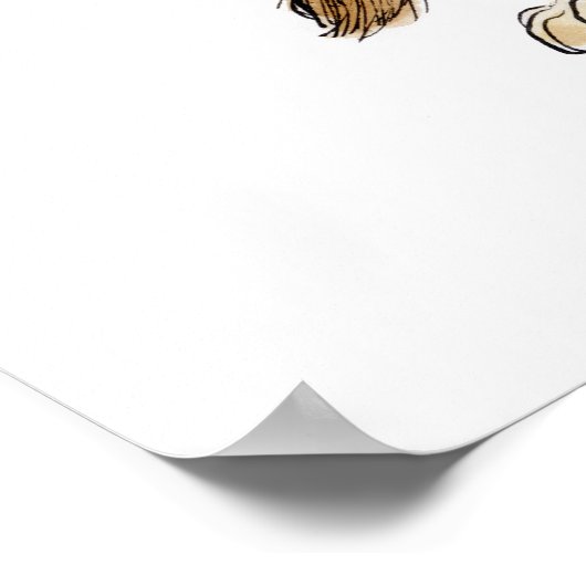 Poster Magnifique Lion Imprimer par Wallace Tripp (Coin)