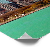 Poster Magnifique panoramique Chicago Skyline River Sunny (Coin)