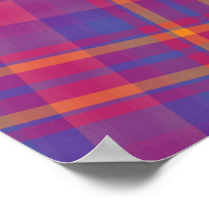 Poster Magnifique Tartan écossais