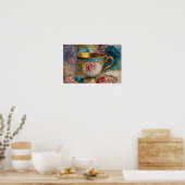 Poster Magnifique Teacup Média Mixte Peinture Collage (Cuisine)