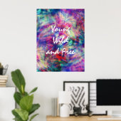 Poster Magnifique teinture de cravate tribale tendance je (Bureau à domicile)