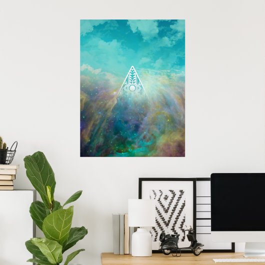 Poster Magnifique triangle Orion nebula "All See eye" (Bureau à domicile)