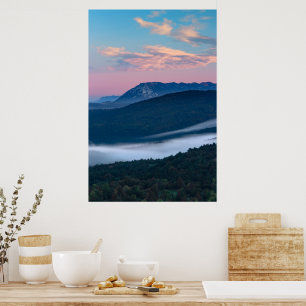Poster Magnifique vue sur le lever de soleil sur Nanos de