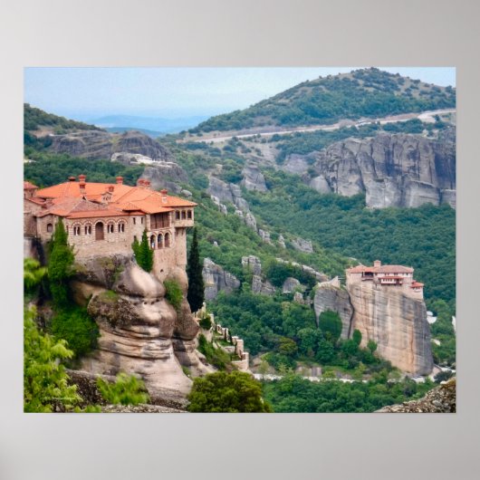 POSTER MAGNIFIQUES MÉTÉORA EN GRÈCE (Devant)