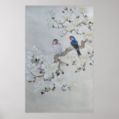 Poster Magnolia blanche (Devant)