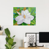 Poster Magnolia blossom (Bureau à domicile)