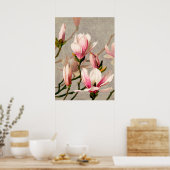 Poster Magnolia Blossoms de L. Prang & Co. (Cuisine)