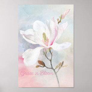 Poster Magnolia Dream : Une Symphonie de Pastels