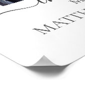 Poster Magnolia Floral Homme photo Mémorial funéraire (Coin)