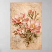 Poster Magnolia Vintage (Devant)