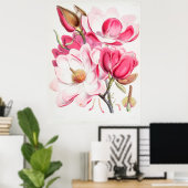 Poster Magnolias (Bureau à domicile)