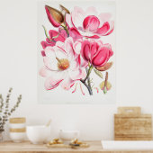 Poster Magnolias (Cuisine)