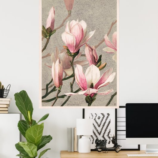 Poster Magnolias (Bureau à domicile)