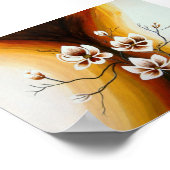 Poster Magnolias, acrylique - (Coin)