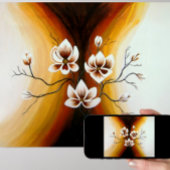Poster Magnolias, acrylique -