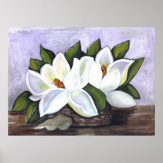 Poster Magnolias du Sud (Devant)