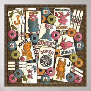 Poster Mah Jong Jokers