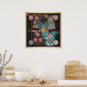 Poster Mah Jongg Coat (Cuisine)