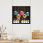 Poster Mah Jongg Nouvel An (Cuisine)
