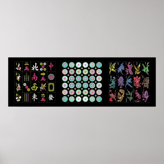 Poster Mah Jongg Tiles (Devant)