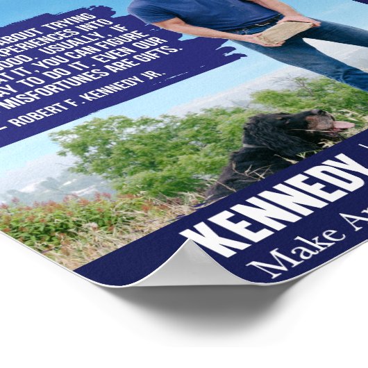 Poster MAHA Rendre l'Amérique en santé Kennedy Dog RFK jr (Coin)