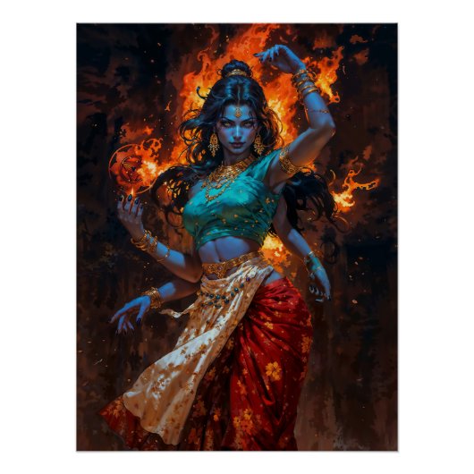 Poster Mahakali – Le Feu Vivant (Devant)