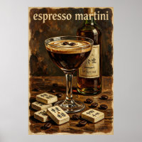 Mahjong Cocktail Vintage Rétro