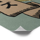 Poster Mahjong Lever de lune (Coin)