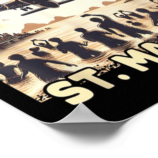 Poster Maho Beach St. Maarten (Coin)