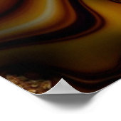 Poster Mahogany - Fractal Print - Limited Edition (Coin)