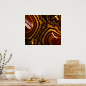 Poster Mahogany - Fractal Print - Limited Edition (Cuisine)