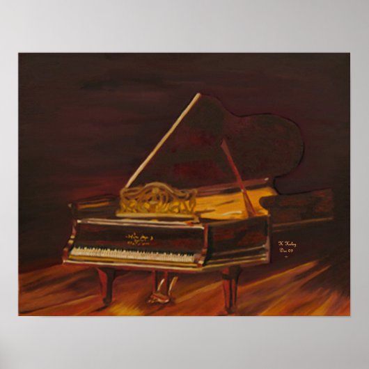 Poster Mahogany Melody imprimé en toile (Devant)