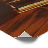 Poster Mahogany Melody imprimé en toile (Coin)