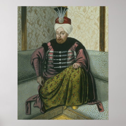 Poster Mahomet (Mehmed) IV (1642-93) Sultan 1648-87, de (Devant)