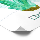 Poster Mai Anniversaire émeraude et Lily de la vallée (Coin)