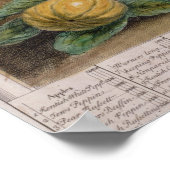 Poster Mai, "Douze mois de fruits" (Coin)