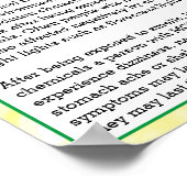 Poster Mai est une sensibilisation à la sensibilité chimi (Coin)