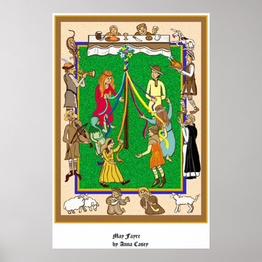 Poster Mai, fête médiévale (Devant)