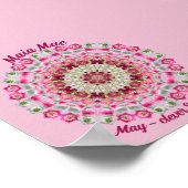 Poster Mai Fleur de naissance Citation personnalisée Enfa (Coin)