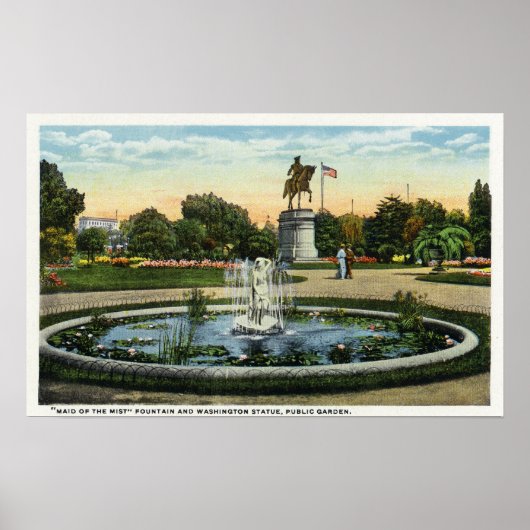 Poster Maid of the Mist Fountain, Washington Statue (Devant)