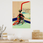Poster Maiko et Golden Pavilion Hasegawa Sadanobu III (Cuisine)
