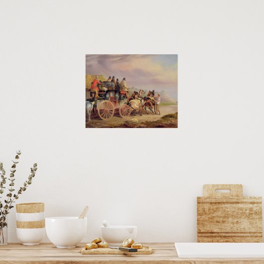 Poster Mail Coaches on the Road : The Quicksilver Devonp (Cuisine)