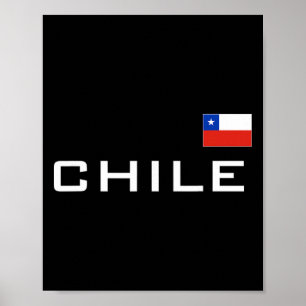 Poster Maillot Athlétique de Football Sportif Drapeau Chi
