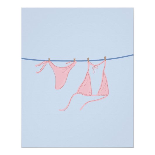 Poster Maillot de bain suspendu (Devant)