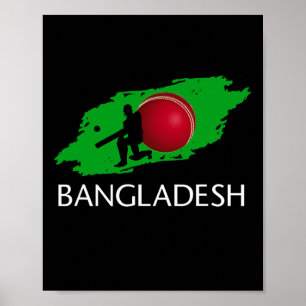 Poster Maillot de cricket du Bangladesh 