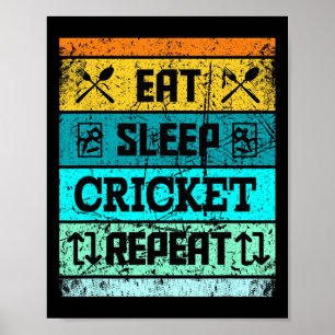 Poster Maillot de cricket Sport Équipe de cricket Manger